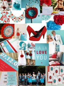 wedding_color_inspiration_board_aqua_turquoise_red